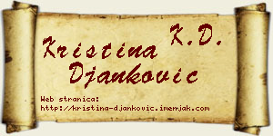 Kristina Đanković vizit kartica